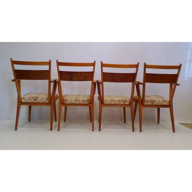 Set of 4 vintage JI-350 dining chairs for Jitona - 1960s