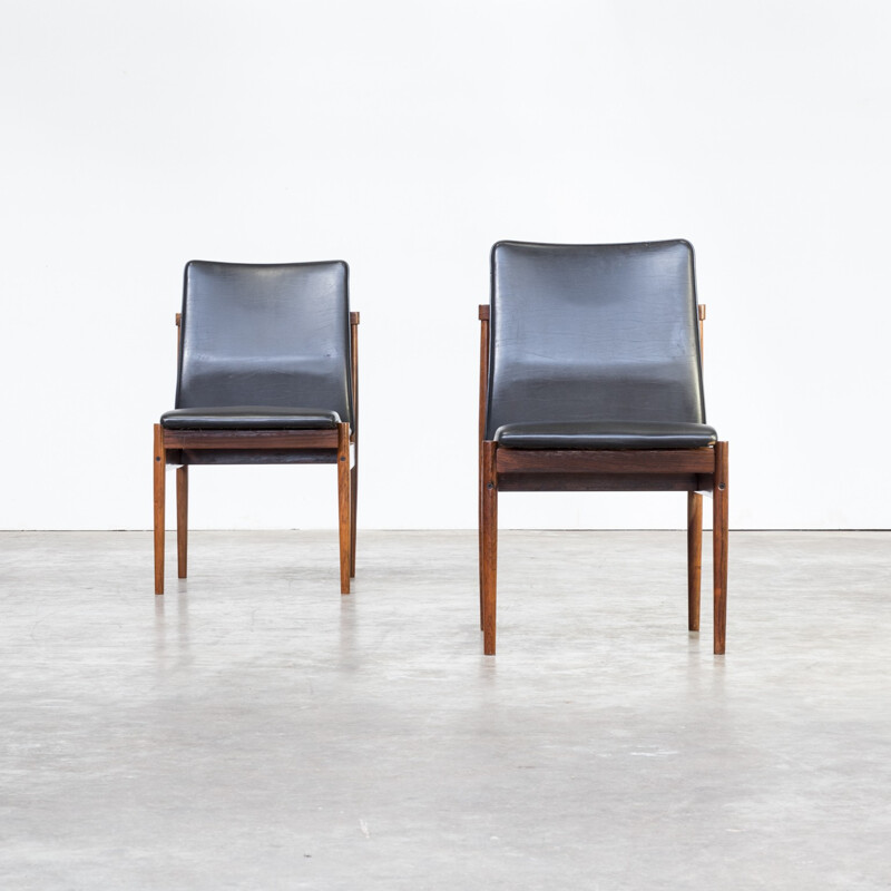 Pair of dining chairs by Inger Klingenberg for Fristho - 1960s