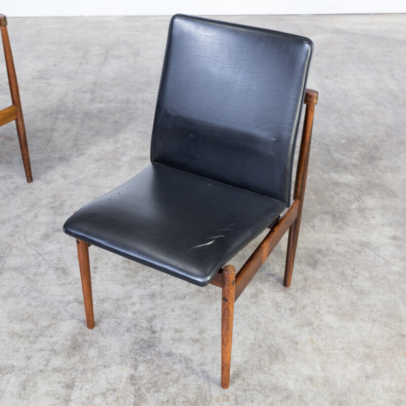 Pair of dining chairs by Inger Klingenberg for Fristho - 1960s