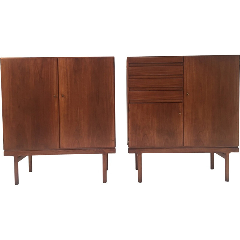 Vintage pair of cabinets by Jos De Mey for Van Den Berghe - 1960s
