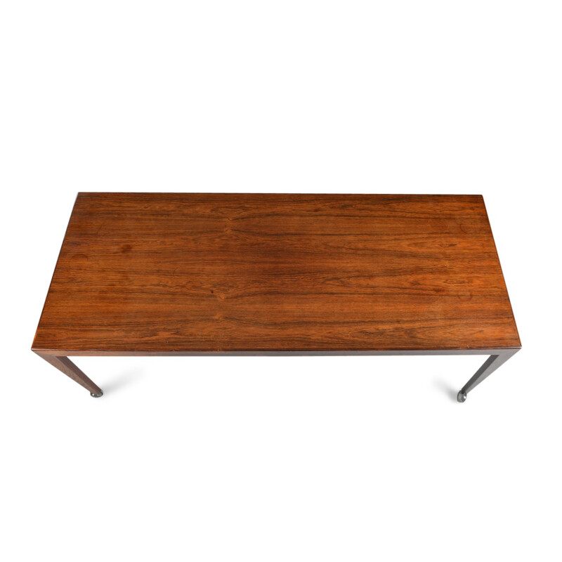 Vintage coffee table on wheels by Johannes Andersen - 1960s