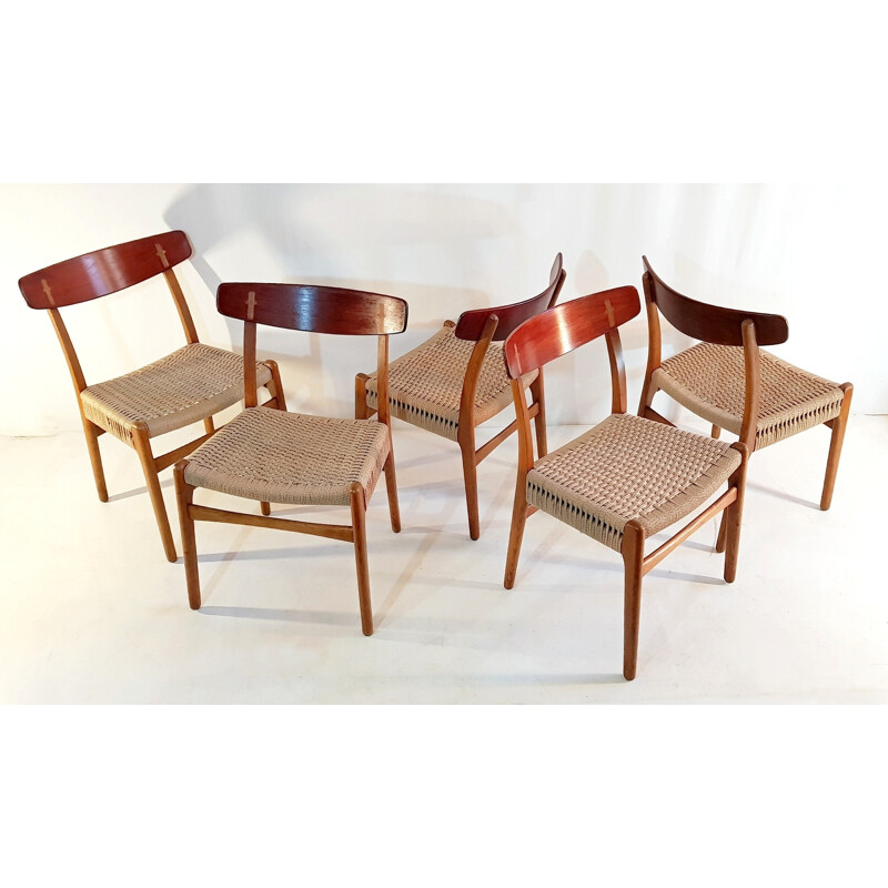 Set of 5 "CH23" Chairs by Hans Wegner - 1950