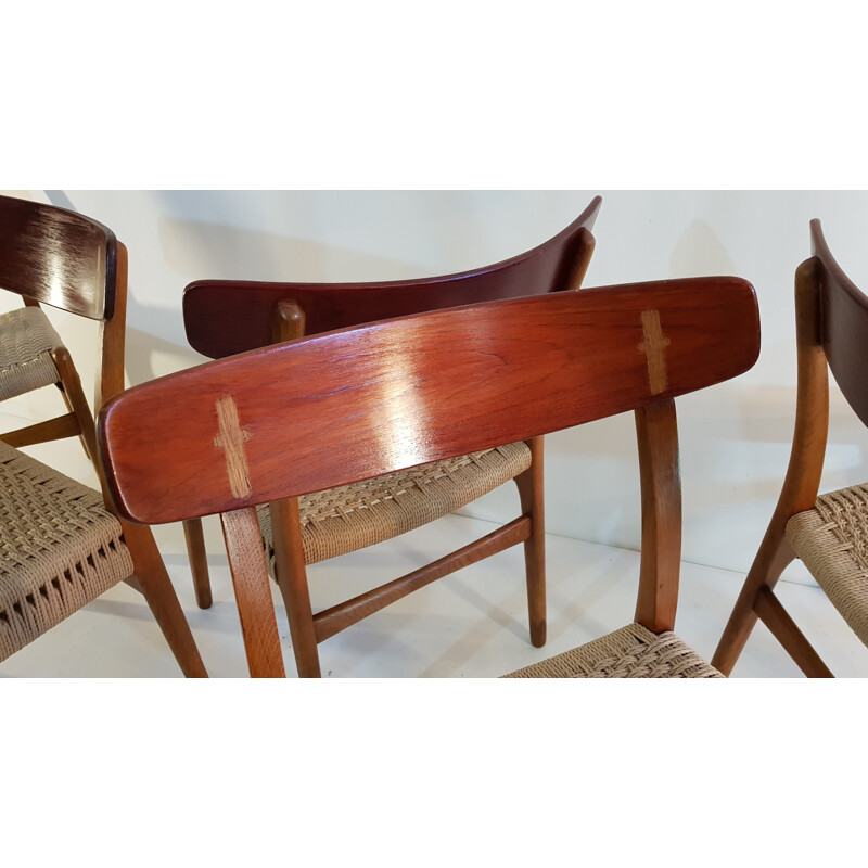 Set of 5 "CH23" Chairs by Hans Wegner - 1950