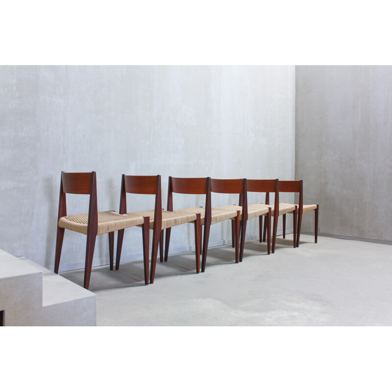 Set of 6 Vintage Chairs by Poul Cadovius for Royal System - 1960s