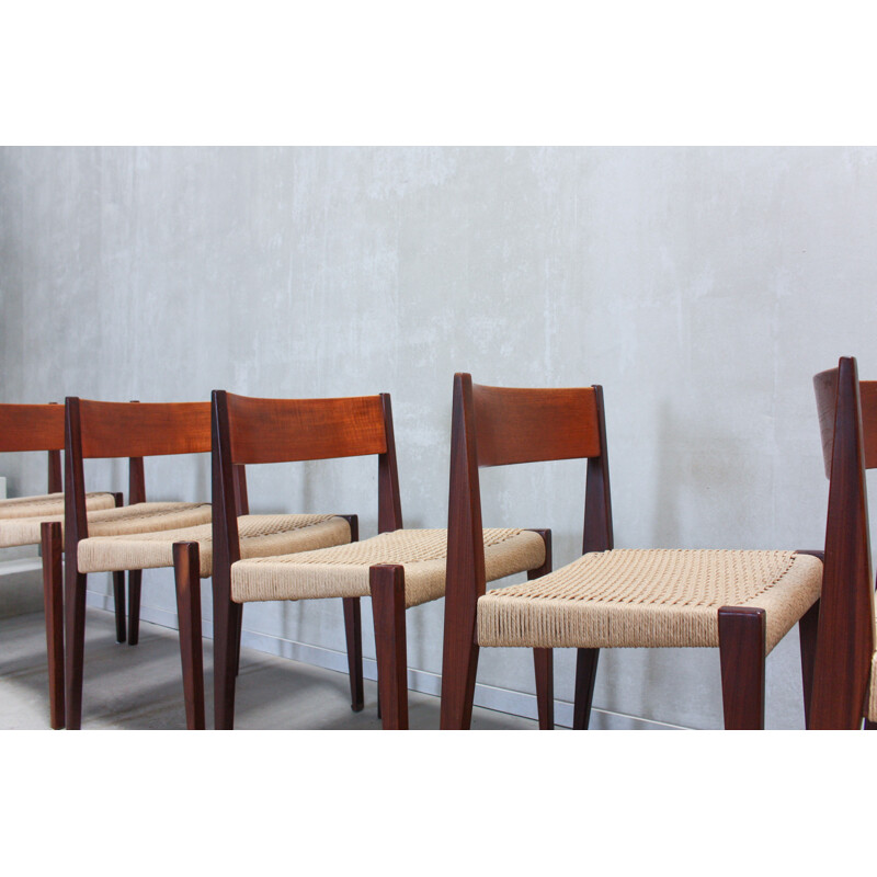 Set of 6 Vintage Chairs by Poul Cadovius for Royal System - 1960s