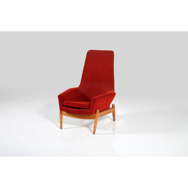 Fauteuil lounge en Teck par Ib Kofod-Larsen pour Bovenkamp - 1960