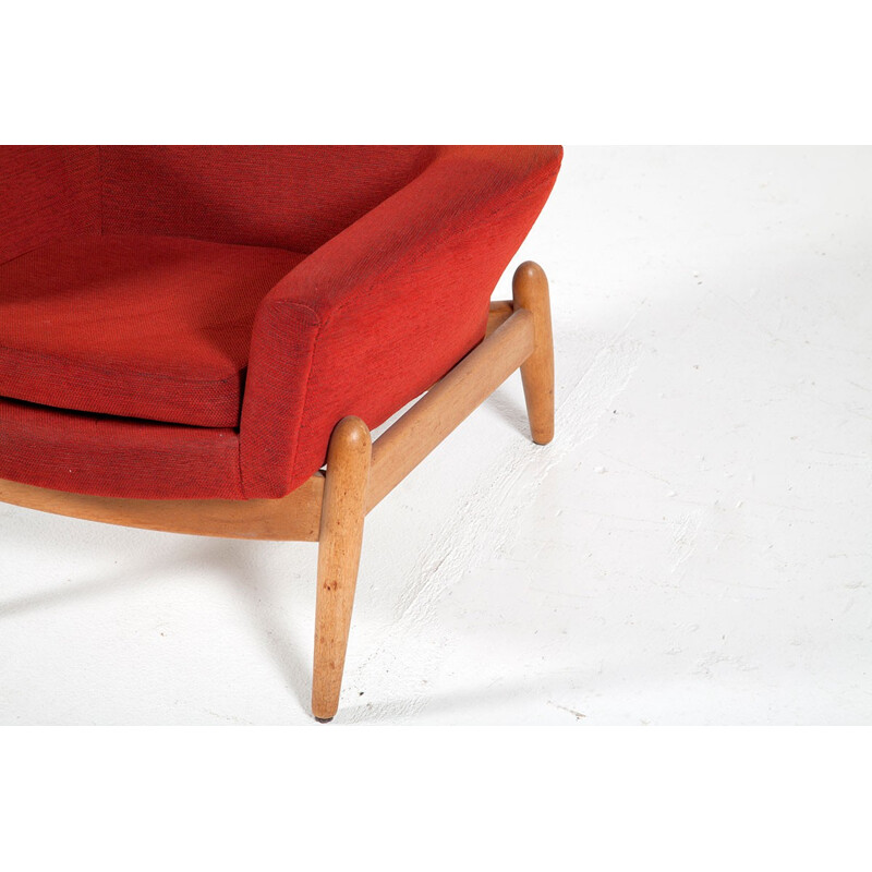 Fauteuil lounge en Teck par Ib Kofod-Larsen pour Bovenkamp - 1960