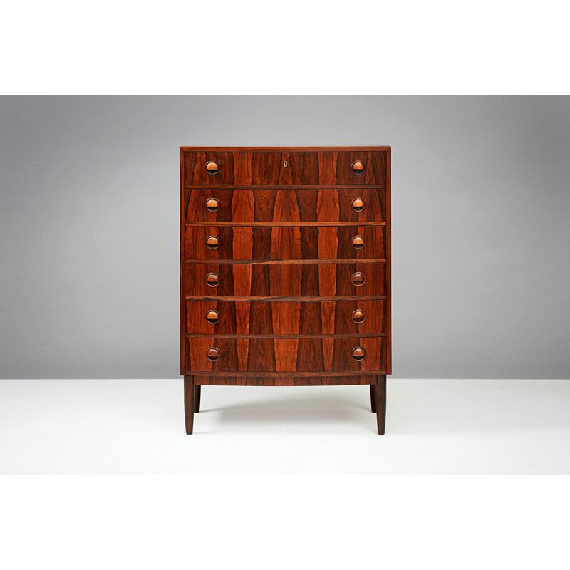 Vintage chest of drawers in rosewood by Kai Kristiansen - 1960s