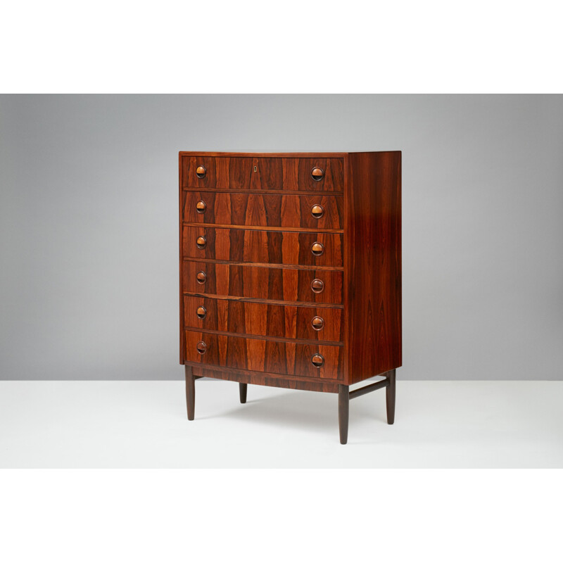 Vintage chest of drawers in rosewood by Kai Kristiansen - 1960s