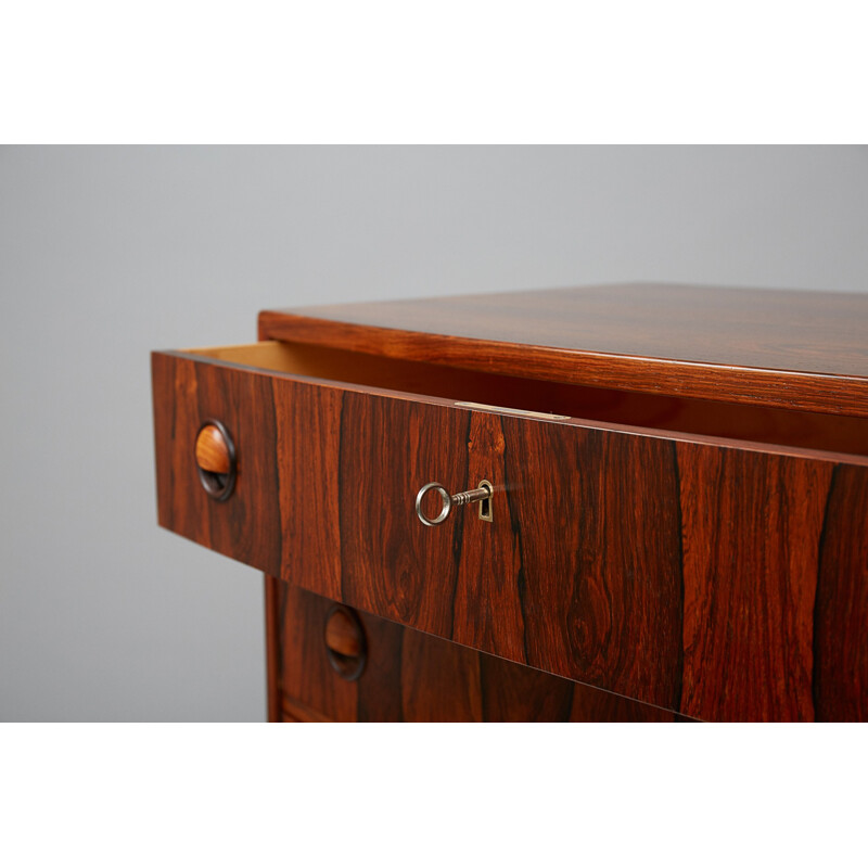 Vintage chest of drawers in rosewood by Kai Kristiansen - 1960s