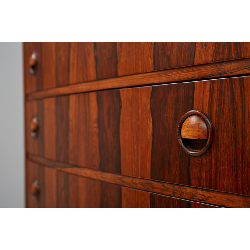 Vintage chest of drawers in rosewood by Kai Kristiansen - 1960s