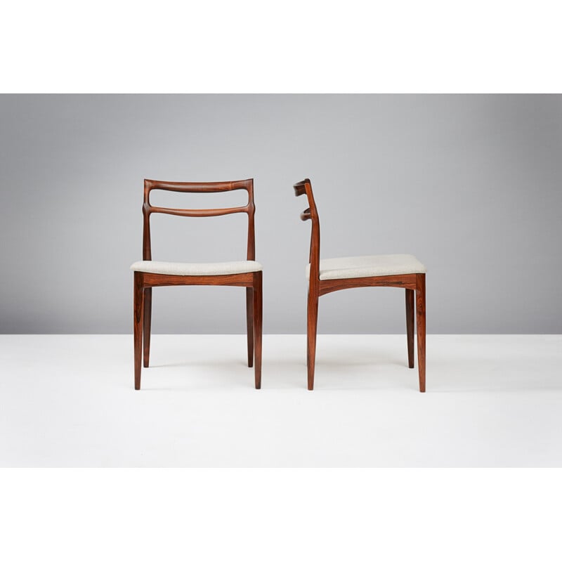 Suite de 6 chaises à repas en palissandre par Johannes Andersen - 1960