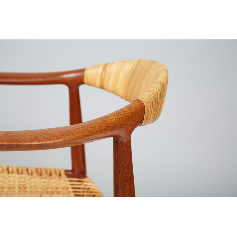 Vintage JH-501 chair in teak by Hans Wegner - 1940s