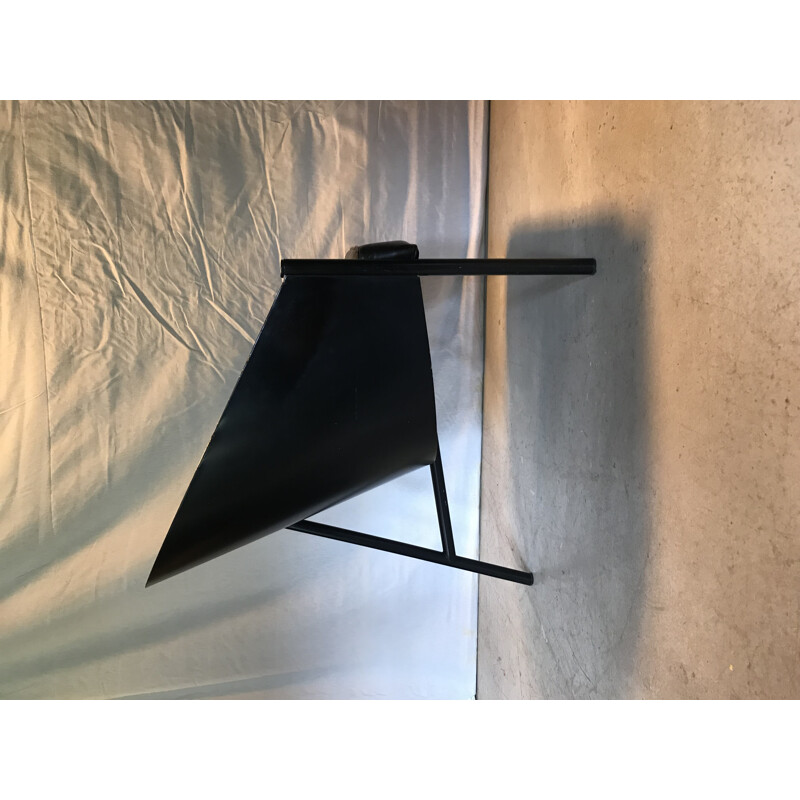 Vintage black lounge chair by Philippe Starck - 1980s