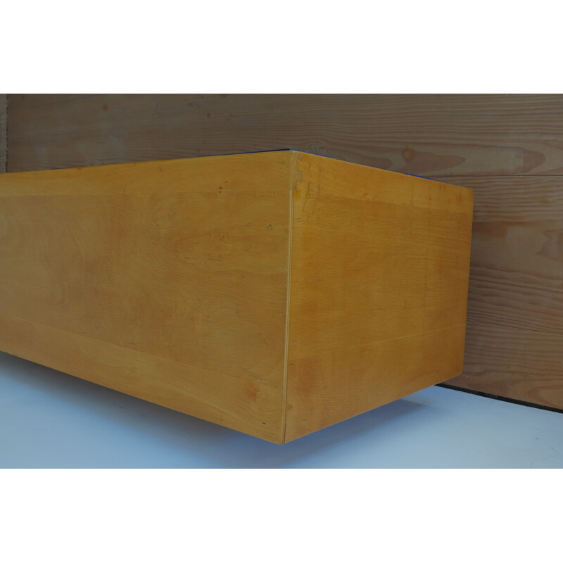 Vintage chest of drawers in solid beechwood by James Leonard - 1950s