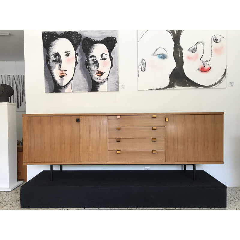 Vintage sideboard in elm by Alain Richard - 1950s