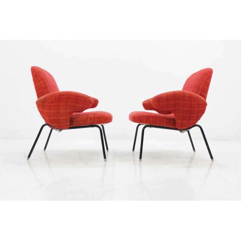 Suite de 2 fauteuils vintage par Alan Fuchs - 1960