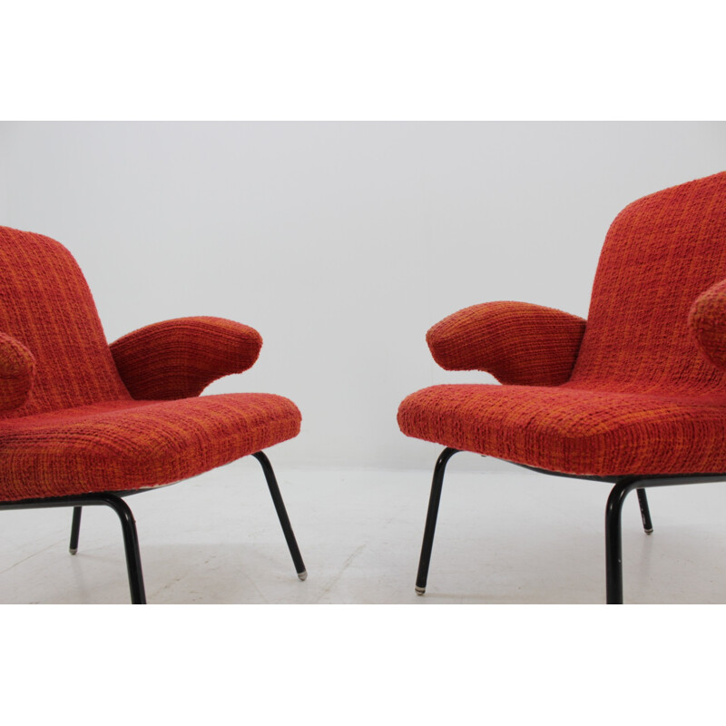Set of 2 vintage easy chairs by Alan Fuchs - 1960s