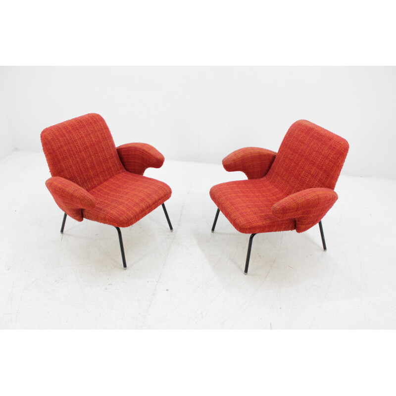 Set of 2 vintage easy chairs by Alan Fuchs - 1960s