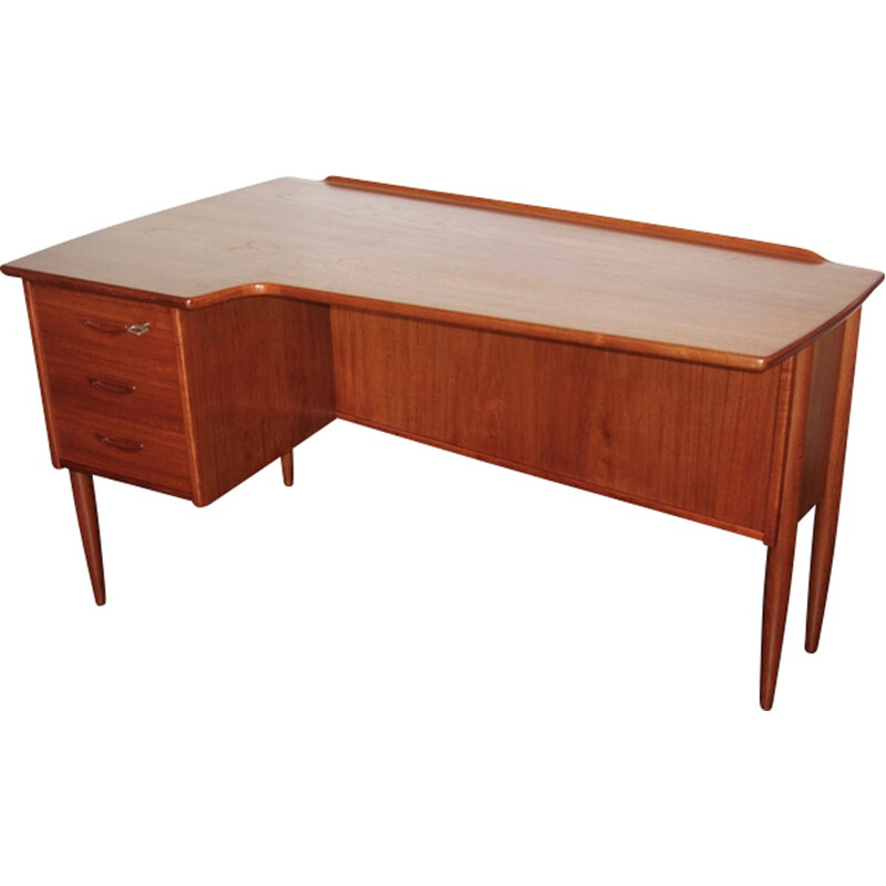 Vintage desk in teak by Peter Lovig Nielsen - 1960s