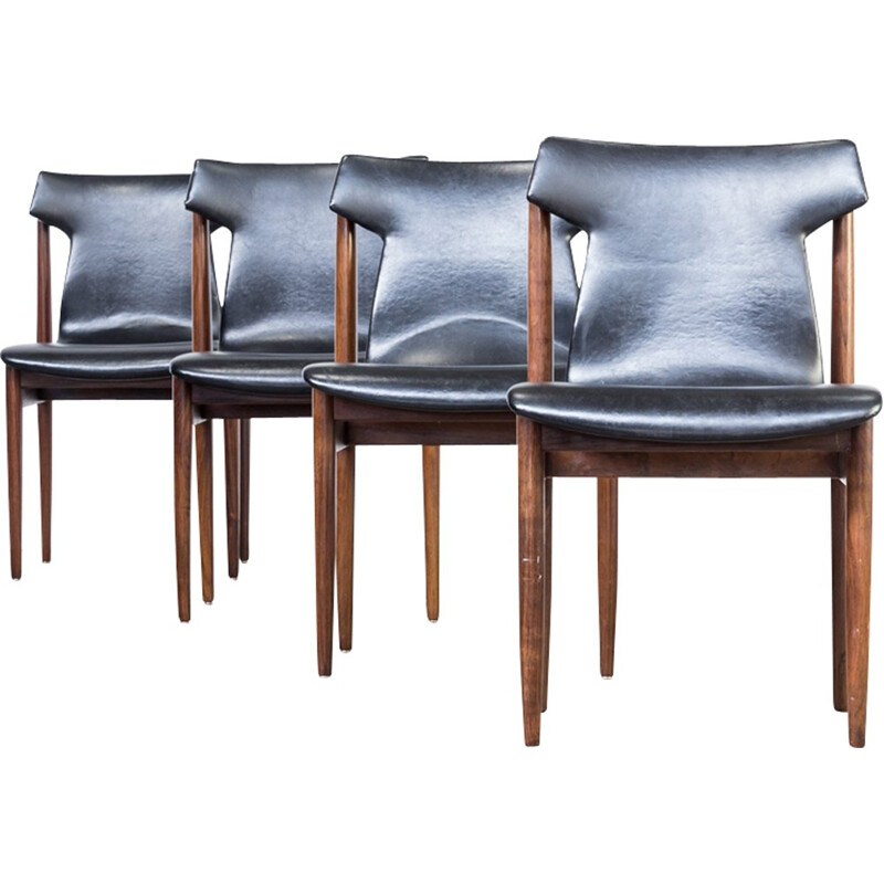 Set of 4 vintage dining chairs by Inger Klingenberg for Fristho - 1960s