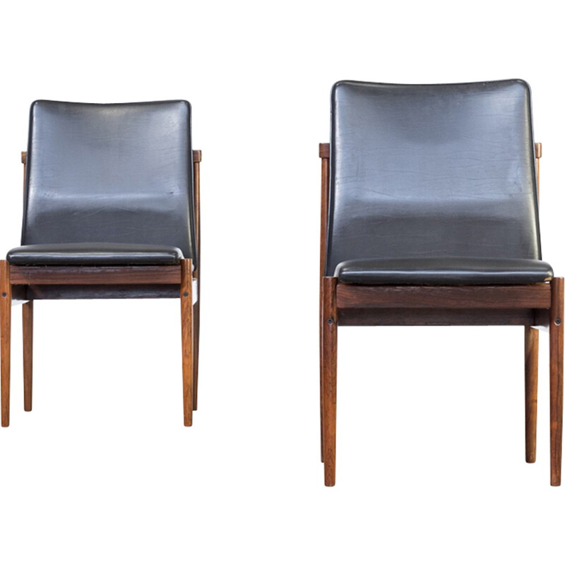 Pair of dining chairs by Inger Klingenberg for Fristho - 1960s