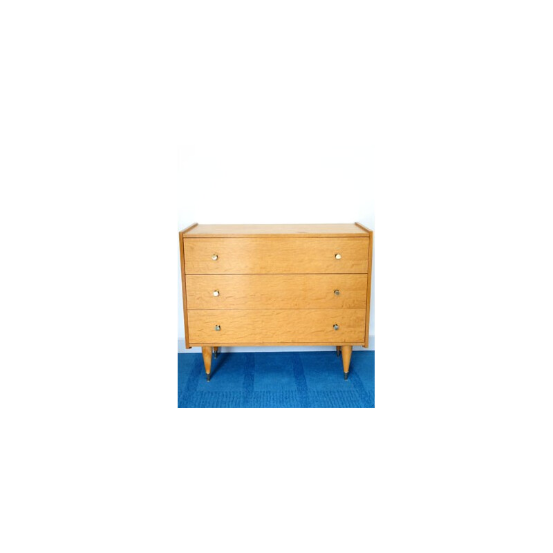 Commode vintage 3 tiroirs - années 60