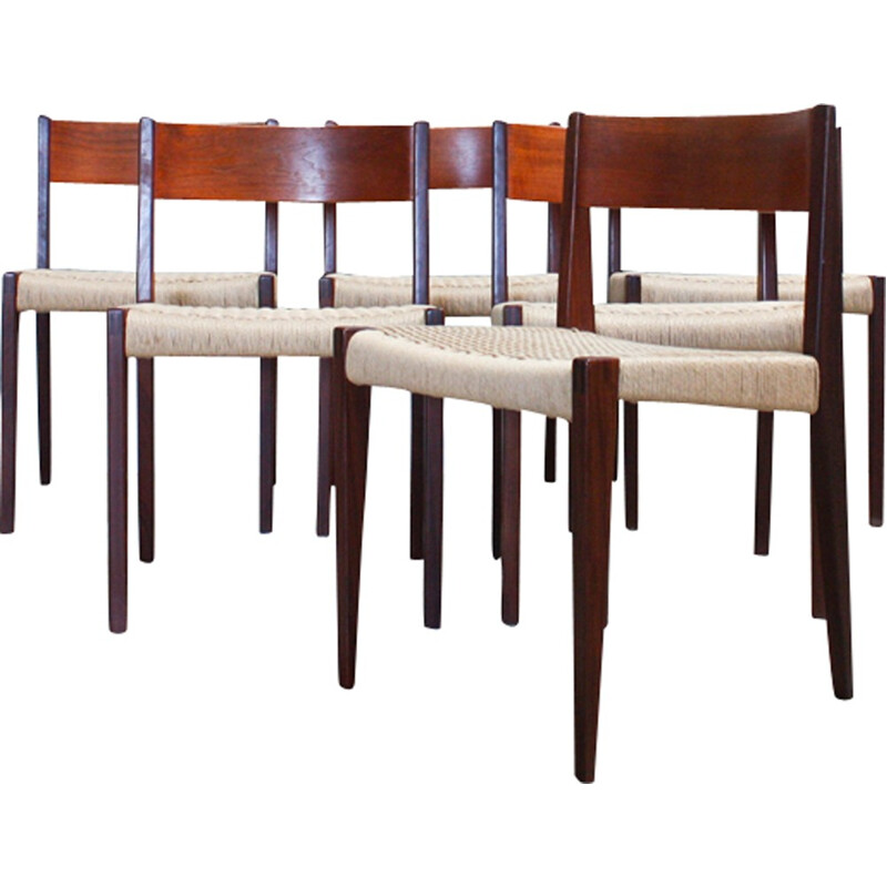 Set of 6 Vintage Chairs by Poul Cadovius for Royal System - 1960s