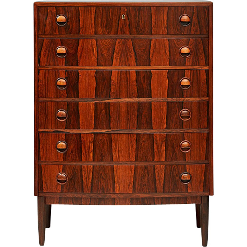 Vintage chest of drawers in rosewood by Kai Kristiansen - 1960s