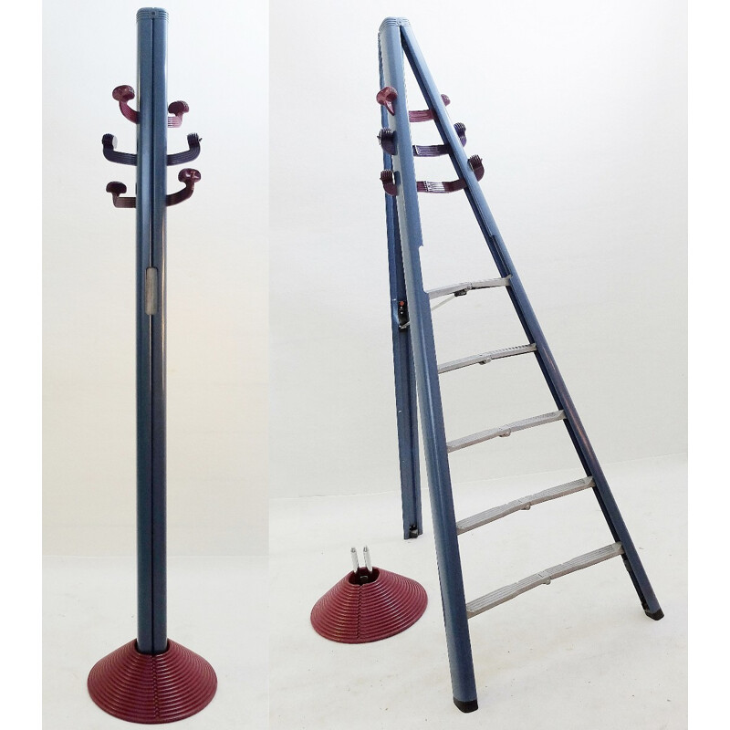 Vintage kapstok en ladder door Giancarlo Piretti voor Castilia - 1980