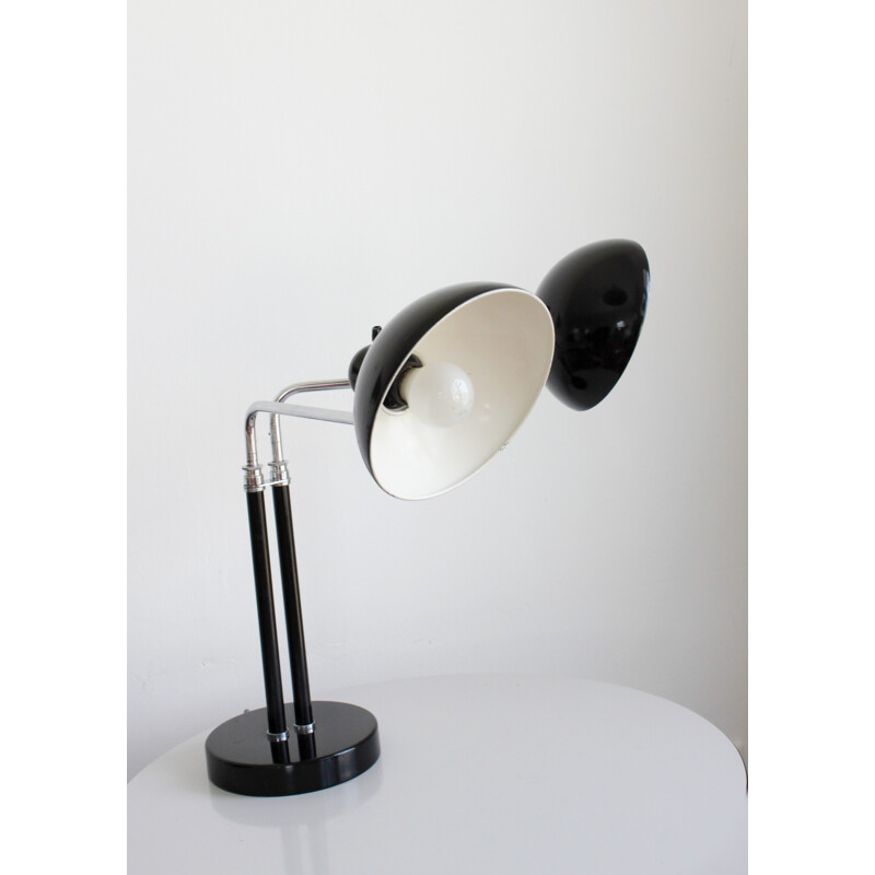 Vintage double arm lamp "6580" by Christian Dell for Kaiser Idell, 1980