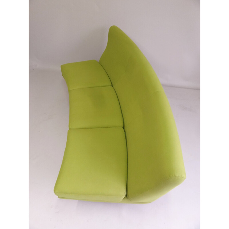3 seater Triennale sofa in green fabric, Marco ZANUSO - 1950s