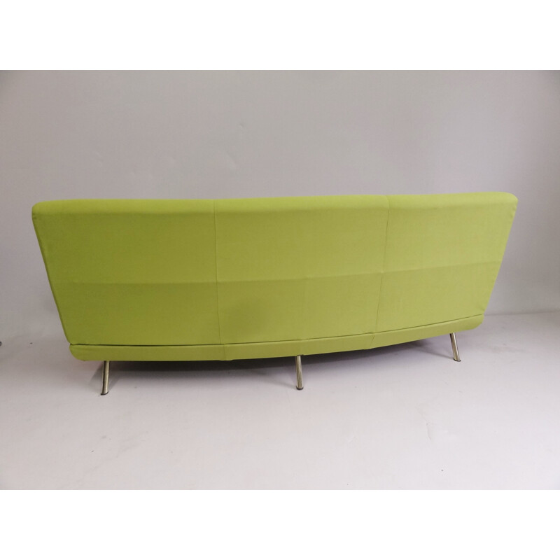 3 seater Triennale sofa in green fabric, Marco ZANUSO - 1950s