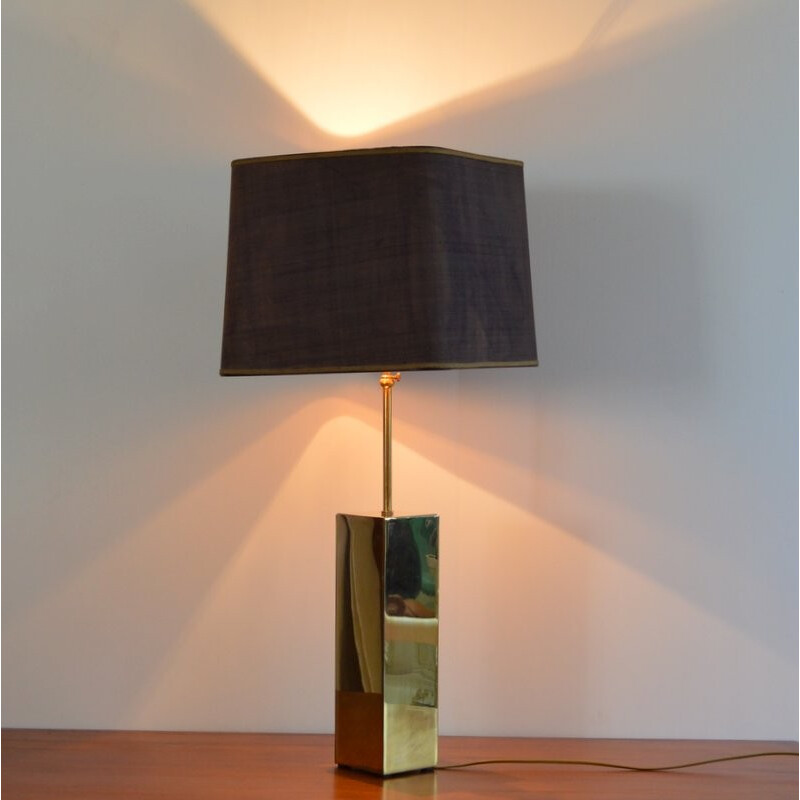 Vintage table lamp with swivel foot by Belgo Chrome - 1970s