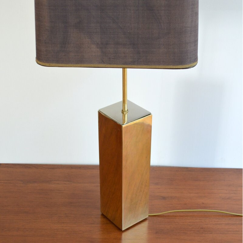 Vintage table lamp with swivel foot by Belgo Chrome - 1970s