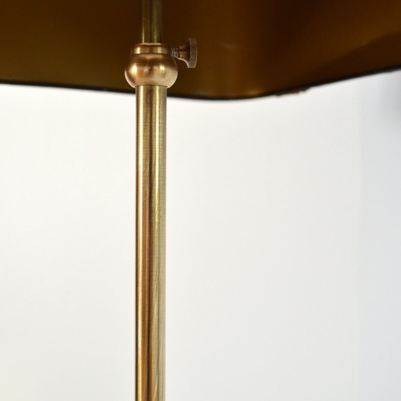 Vintage table lamp with swivel foot by Belgo Chrome - 1970s