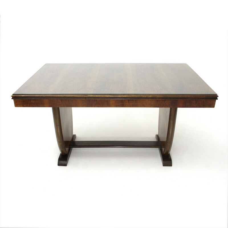 Italian wooden dining table - 1940s