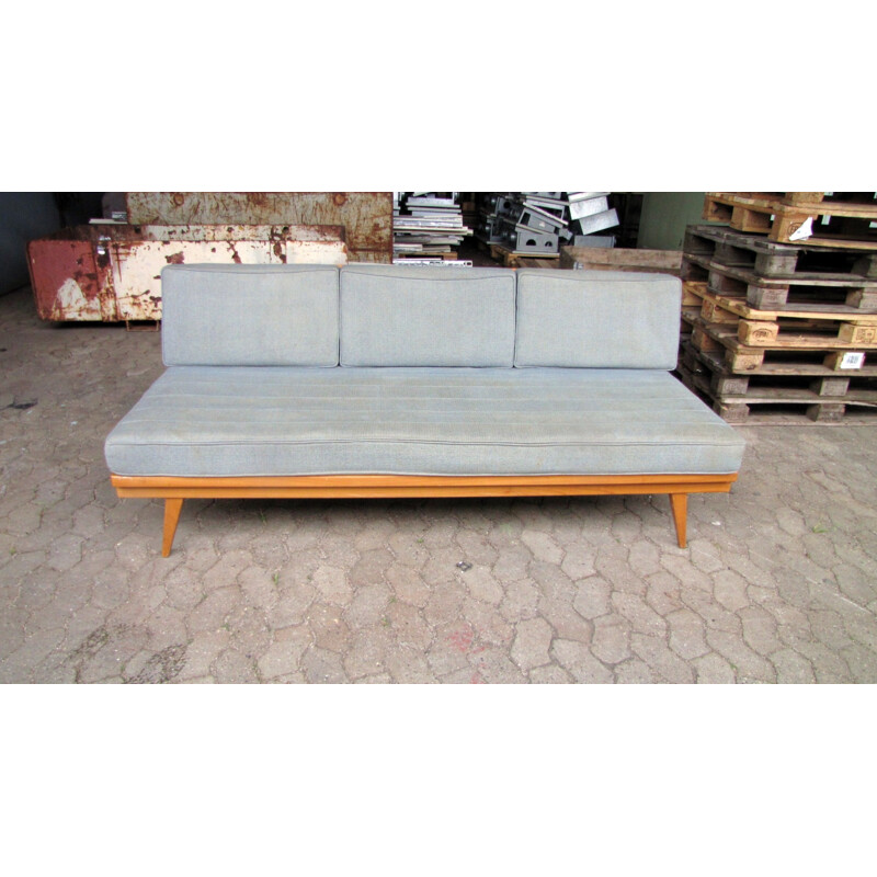 Vintage blue daybed sofa by Wilhelm Knoll - 1960s