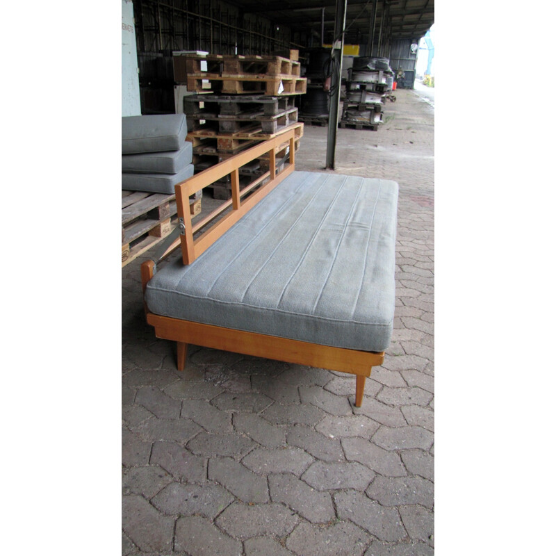 Vintage blue daybed sofa by Wilhelm Knoll - 1960s