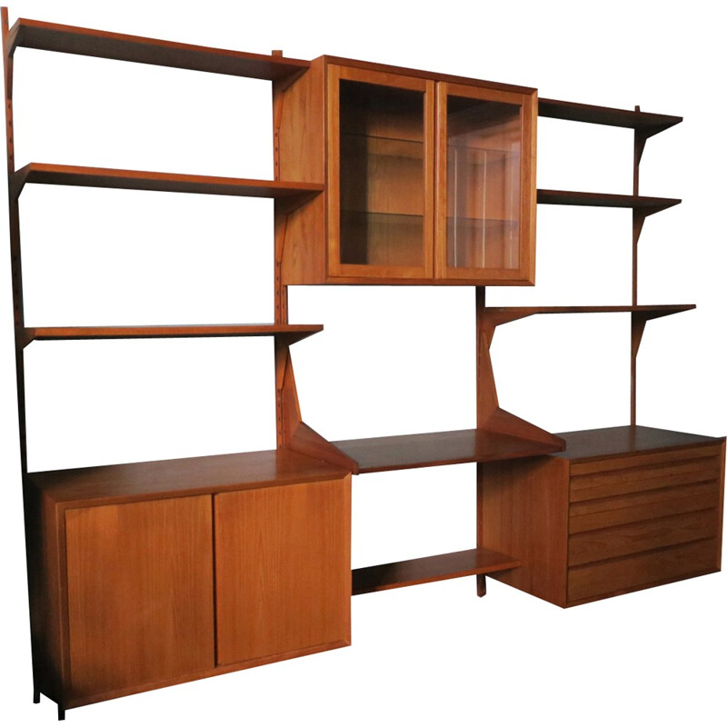 Modular Shelf System in teak by Poul Cadovius for Cado -1960s