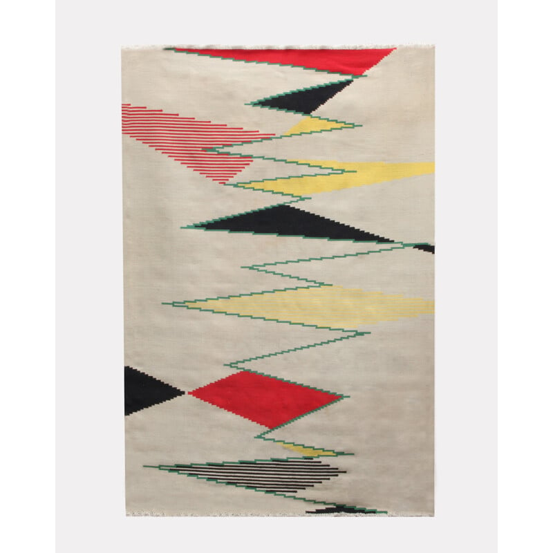 Large Czech Vintage Rug by Antonin Kybal - 1950s