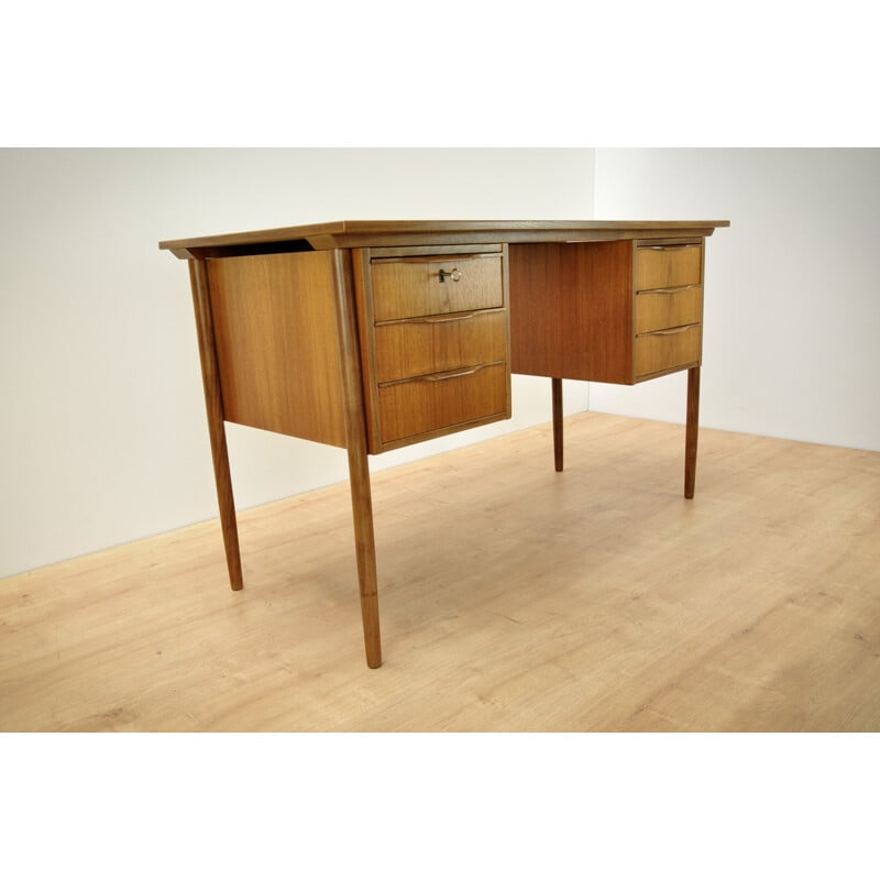 Bureau en teck vintage danois - 1960