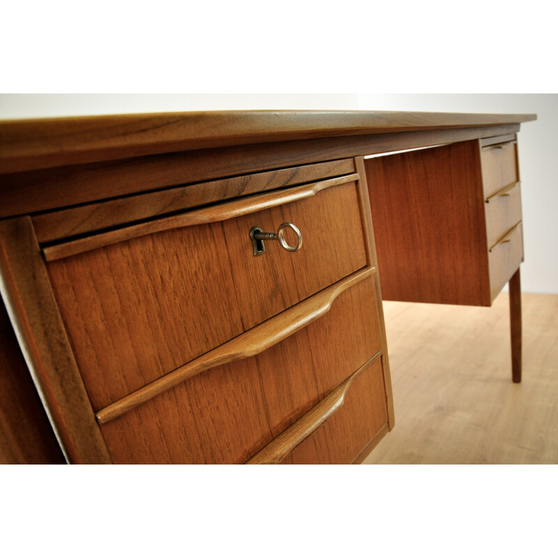 Vintage Danish Teak Desk - 1960s