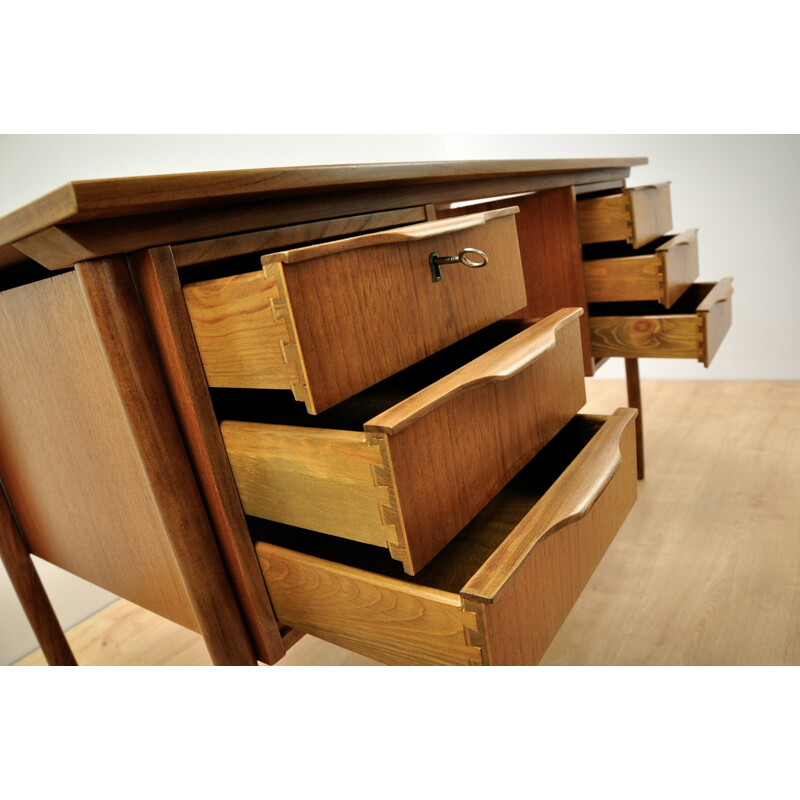 Vintage Danish Teak Desk - 1960s