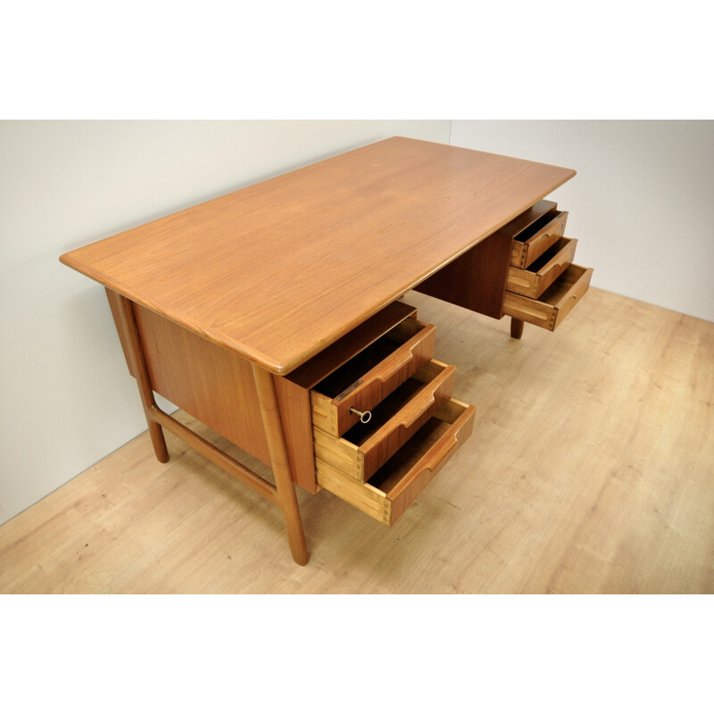 Model 75 Teak Desk from Omann Jun - 1950s