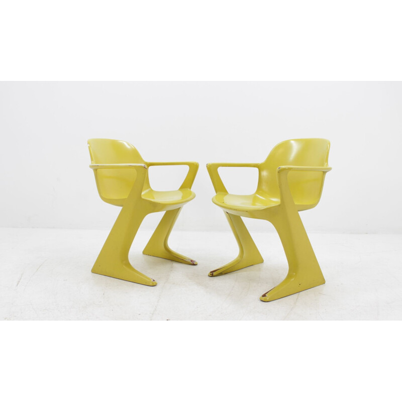 Set of 2 "Kangoroo" vintage Chairs by Ernst Moeckl - 1960s