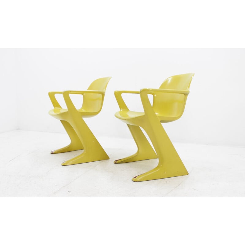 Set of 2 "Kangoroo" vintage Chairs by Ernst Moeckl - 1960s