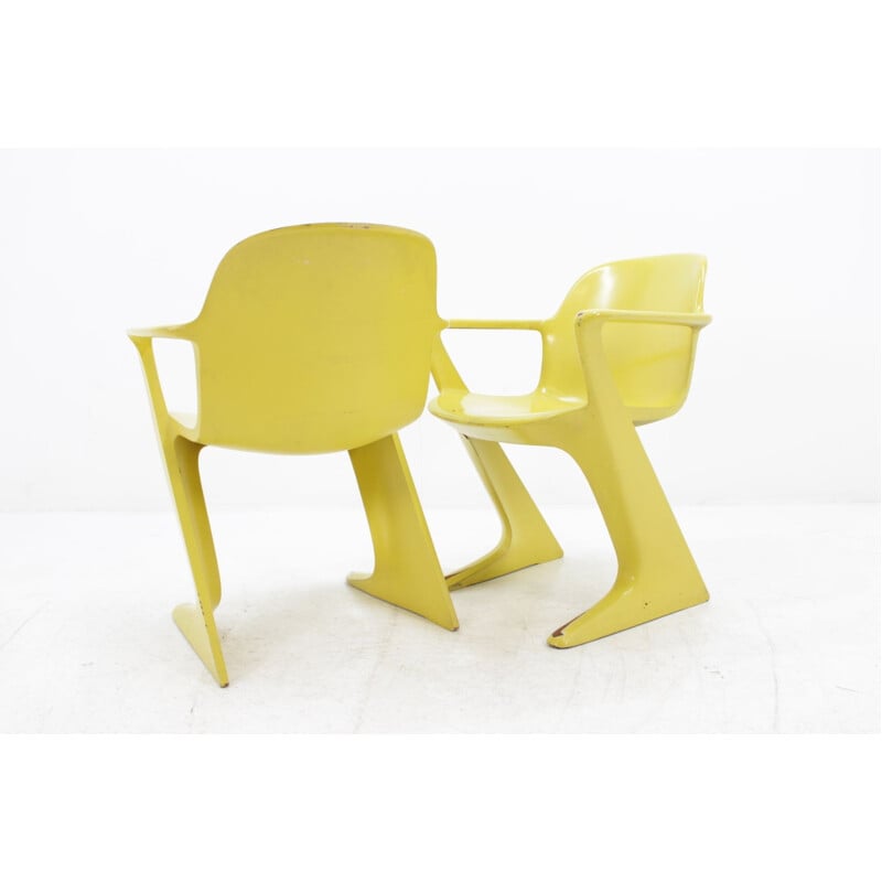 Set of 2 "Kangoroo" vintage Chairs by Ernst Moeckl - 1960s