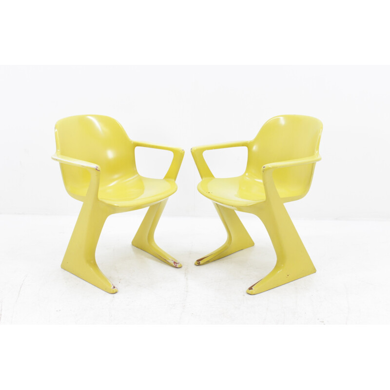 Set of 2 "Kangoroo" vintage Chairs by Ernst Moeckl - 1960s