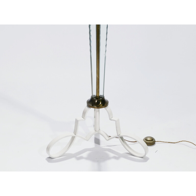 Floor lamp in vintage bronze by Marius-Ernest Sabino, 1930